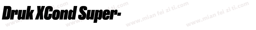 Druk XCond Super字体转换